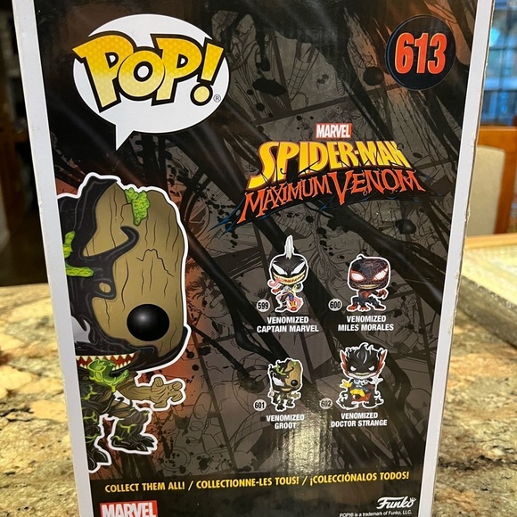 Funko Pop Venomized Groot 613 Spider-Man Maximum Venom 10  MARVEL VENOMIZED GROOT XL Funko Pop #613 NEW in Box guardians of the Galaxy
